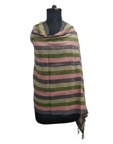 multi stripes wool blend broad stripes stole